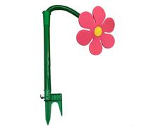 Rotating Lawn Sprinkler - Automatic 360° Garden Watering System for Large Yard, Sunflower Irrigation Equipment with Even Water Distribution & Stable Ground Anchoring(Rose Red )