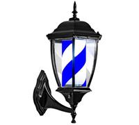 Rotating LED Barber Pole Light - Waterproof Wall-Mounted Sign for Hair Salon, Classic Style for Indoor and Outdoor Use