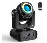 Rotating LED Stage Lights + 8 Gobos & 8 Colors, Moving Head Dj Lights + Multi-function Remote Control, Sound Activated Control, For Parties Wedding Live Show 30w
