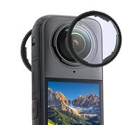 Rotating Lens Guards for Insta360 X4 accessories Waterproof Anti-Scratch Removable Lens Protector High Transparency Protective Cover Frame Compatible with Insta360 one X4 Standard Lens (2 Pieces)