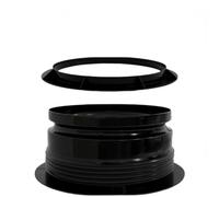 Rotating Lock Air Duct Connector 150mm Easy Install(200mm) | Sturdy ABS plastic, rotating lock mechanism, airtight seal, fits 150mm pipes, reduces wind resistance