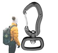 Rotating Locking Carabinator - Durable Metal Safety Climbing Equipment | Medium Size Locking Connector with Secure Gate, Sturdy Onboard Carabinator