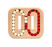 Rotating Magic Bean - 11.5x13x2cm 180g, Natural Timber Sensory Game, Logic Brain Teaser | ADHD Tool Portable Travel Entertainment Preschool Learning Resource Material Boost Relaxation