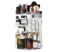 Rotating Makeup Organiser, 9-Tiers Adjustable 360 Degree Spinning Skincare, Large Capacity Cosmetic Perfume Stand Clear Spinning Organiser for Vanity Bathroom and Bedroom