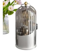 Rotating Makeup Organizer - Style Cosmetic Display Case, 360 Degree Rotatable Lipstick Holder, Durable Transparent Container | Rotating Makeup Organizer Stylish Storage Solution for Bathroom