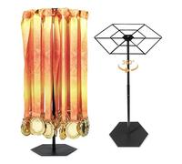 Rotating Medal Hanger Display Stand, Rotatable Medal Holder for Sports Award. Adjustable Metal Rack Perfect for Basketball, Running, Gymnastics, Soccer Race Medals. Showcase 45+ Medals on Table top!