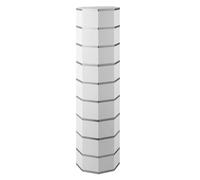 Rotating Metal Shoe RackVertical Round Storage Tower9Tier Revolving Shoe Cabinet StandSimple & Stylish Design for Organized Footwear (Silver)