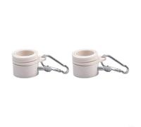 Rotating Mounting Rings for Flagpoles Designed for Grommeted Flags and 1 Inch Diameter Poles Two Unit Package (White)