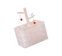 Rotating Multi-layer Storage Box for Jewelry Cosmetics and Small Items, 360 Degree Rotation Easy Cleaning PET Box