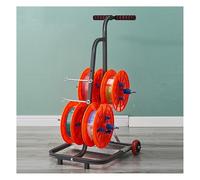 Rotating Multi-Layer Wire Spool Holder,Cable Spool Rack with Independent Bearings/Pulleys,for Efficient Cable Dispensing(Four reels)