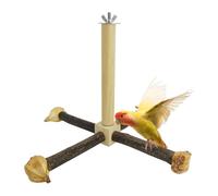 Rotating Parrot Perch Toy Bird Cage, Natural Wood Bird Perches Toys for Cage, Farmed Animals Accessories Flexible use Suitable for Conures, Lovebirds, Budgies, Parakeets