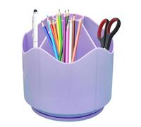 Rotating Pen Holder - 360° Rotating Office Pencil Organizer | Creative Pen Holder | Desk Organizer with Non-Slip Pad | Stationary Desk Organizer in R