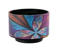 Rotating Pen Holder - PU Leather, 400g,Art Supply Storage, Desktop Organizer | Remote Cosmetic Stationery Storage, Stationary Orğaniser For Vanity, Nightstand, Bedside
