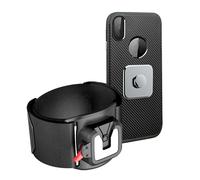 Rotating Phone Armband - Detachable Exercise Holder, Adjustable Sports Band for Cell Phone | Secure Fit for Jogging, Hiking, Running, Cycling, Gym Training, Outdoor Activity Arm Mount