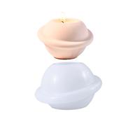 Rotating Planet Silicone Mold, DIY Candlestick Mold for Planet Candle Holder Making and Modern Home Decoration