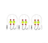 Rotating Pompano Rig Dual Oval Hooks Surf Fishing EVA Foam 6 Or 3 Sets | Dynamic Rotating Design, Dual Sharpened Hooks, Resilient EVA Foam, High-visibility Float, Saltwater Fishing Tackle Set