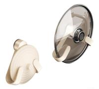 Rotating Pot Lid Holder Wall Mounted with Suction Cup Support for Kitchen Use, Designed to Save Space and Hold For Pan Covers and Cutting Boards Steadily (D)