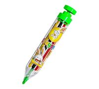 Rotating Press Crayons - Twisted Wax, 1 Pack Spin Pens For Travel Class, Scribble Stick With Ribbed Grip, Craft Supplies, Pigment Barrel For Children, Boy, Girl, Artists And Indoor