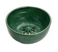 Rotating Produce Washer Bowl Designed Specifically for Berries and Small Fruits Using Passive Hydrodynamic Principles