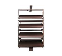 Rotating Pull-Out Shoe Rack, Adjustable Height Multi-Layer Cabinet, Space-Saving Vertical Organizer for Home Storage