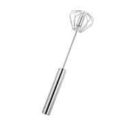 Rotating Push Mixer Stirrer Stainless Steels Eggs Beater Hand Push Whisks Blenders for Whisking Beating and Stirring Manual Hand Mixer