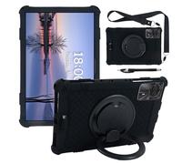 Rotating Retro Universal 11 Inch Tablet Case Compatible with DOOGEE T30 PRO /T30S/T30E/T30SE, Blackview Tab 90a WIFI/Tab9 WIFI, TECLAST P50/T50HD, OUKITEL OT8/OT11, UMIDIGI A15 (Black)