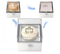 Rotating Reversible Ring Cake Box, Rotating Ring Box, Little Bear Cake Rotate Jewelry Boxs, Romantic Reversible Ring Boxs for Proposal, Lovers' Confession, Birthdays, Anniversaries