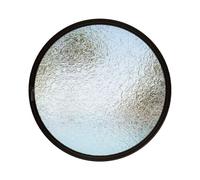 Rotating Round Glass Shed Window, 360° Central Axis, Aluminum Alloy for Mobile Home Decor, Ideal for Basement and Patio