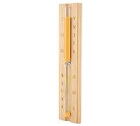 Rotating Sauna Sand Timer Wooden Wall Mounted Countdown Clock 15 Minutes Hour Glass Sandglass with Orange Sands Sauna Appliances and Accessories