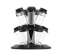 Rotating Se Rack nizer for 12 Jars - High-Capaci Condiment Holder, Ideal for Kitchen Counter, Dining Table, Home, Apartment, Refrirator Sto Soluts