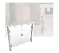 Rotating Security Gate for Entry Metal Pivot Gate for Supermarket Factory Aisle Park Pathway - Durable 100x98cm Safety Barrier