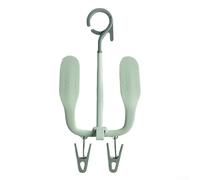 Rotating Shoe Rack And Drying Stand, Multifunctional Pp Organizer For Home Bathroom Balcony, Space Saving Portable Storage Solution For Wet Footwear And Clothes, Easy Assembly(green)