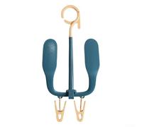 Rotating Shoe Rack And Drying Stand, Multifunctional Pp Organizer For Home Bathroom Balcony, Space Saving Portable Storage Solution For Wet Footwear And Clothes, Easy Assembly(blue)