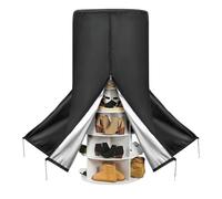 Rotating Shoe Rack Cover - Dust Protection, Scratch-Resistant Waterproof Shoe Display Cover, for Rain Dust Indoor Outdoor Terrace Living Room Entrance