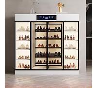 Rotating Shoe Rack Organizer Cabinet, Round Shoe Rack Tower Modern Shoe Organizer Storage,vertical Shoe Rack For Small Spaces For Entryway Living Room Hallway Shoe Cabinet ( Color : Black , Size : 160