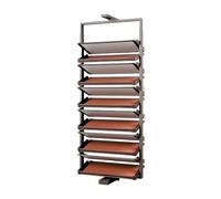 Rotating Shoe Rack with Adjustable Height and Pull-Out Design, 8-Tier Storage Shelf for Entryway, Closet, and Hallway Organization