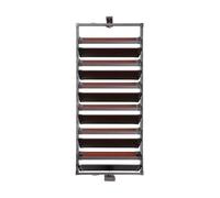 Rotating Shoe Rack with Adjustable Height and Pull-Out Storage, Stackable Organizer for Entryway and Cloakroom Space Saving