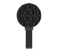 Rotating Silicone Suction Phone Holder for Easy Mounting on Glass Mirrors or Tiles in Home or Office (Is black)