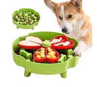 Rotating Slow Feeder Bowl, Pet Feeding System, Detachable Anti Gulp Food Control Dish with Smooth Design, 9.44x3.34inches Interactive Enrichment Meal Tool for Dogs Cats Puppy Use