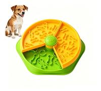 Rotating Slow Feeder Dog Bowl 2 Tier Interactive Puzzle for Boredom Relief Anti Gulp for All Dogs and Cats