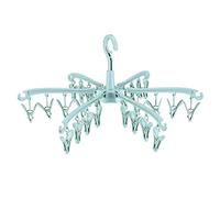 Rotating Sock Dryer, Clothes Airer with 24 Pegs Clips, 360° Rotating Drying Rack, Socks Dryer Clothes Hanger for Laundry, Underwear, Panty, Bra, Foldable