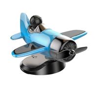 Rotating Solar Airplane Dashboard Ornament, Solar Powered Rotating Aircraft Model, Home Decorations for Travel Men Women Birthday Daily Christmas Private