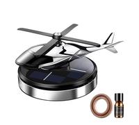 Rotating Solar Car Diffuser - Scent Spinner, Dashboard Fan | Natural Fragrance Vent Clip for Vehicle, Helicopter Style Air Refresher for Cabin, Home Interior, Fatigue Calm Aromatic Circulator