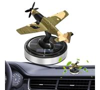 Rotating Solar Energy Car Aroma Therapy Solar Powered Car Perfume with Airplane Design, Spinning Air Freshener Creative Car and Home Fragrance Diffuser, Automatic Rotation Fragrance Decoration for