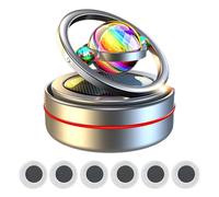 Rotating Solar Powered Car Aromatherapy,Solar Powered Air Freshener for Car Rotating - Multifunctional Long Lasting Aromatherapy Low Noise Energy Saving for, Vehicle, Truck, Auto