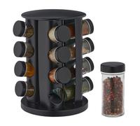 Rotating spice rack Herb Storage Carousel 16 Jars Space Saver Space Saving