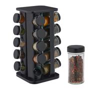 Rotating spice rack Herb Storage Carousel Compact 20 Jars Herb Container Rack