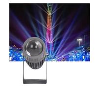 Rotating Spotlight LED Beam Spotlight - Long Range Narrow Beam Spotlight, 10W LED Outdoor Spotlights Narrow Beam Floodlight IP65 Waterproof Outdoor Wall Lamp Wall Washer Landscape Lighting(RGB,110V-22