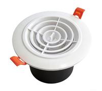 Rotating Spring Wind Cover Wall Ceiling Ventilation ABS Material White 75mm 100mm Weatherproof Removable Install for Bathroom Dryer Kitchen Attic Indoor Outdoor (100mm)