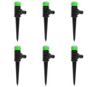 vidaXL Rotating Sprinklers Garden Sprinklers 4 pcs Green and Black ABS and PP